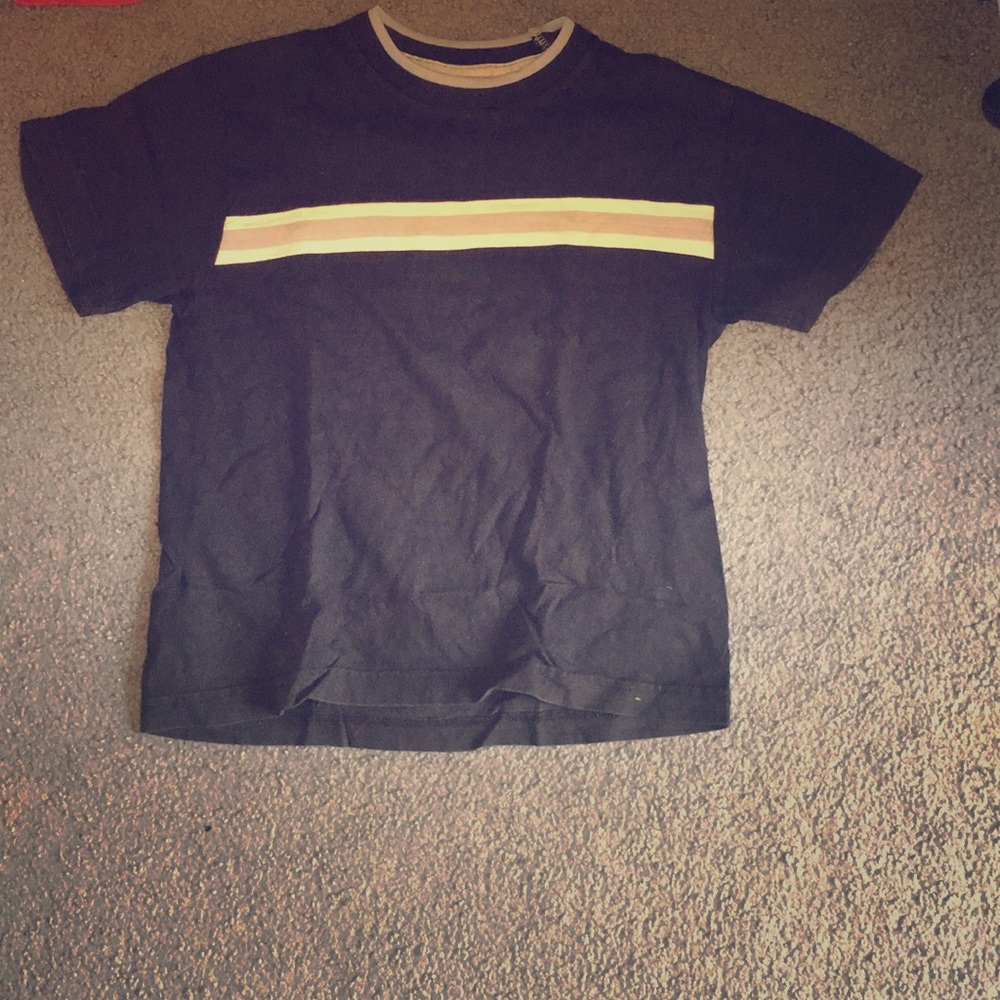 Black and white and Gray Stripped Tee